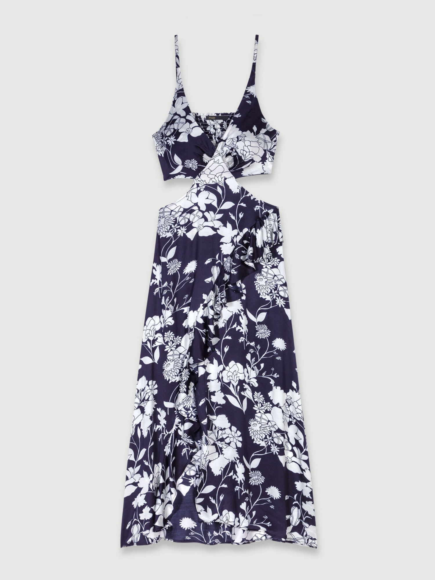Print Ecru Black Floral