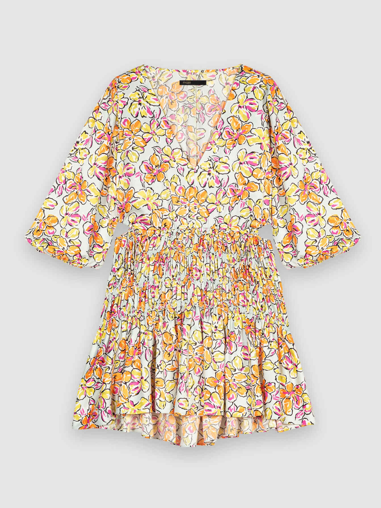 Orange Blue Hibiscus