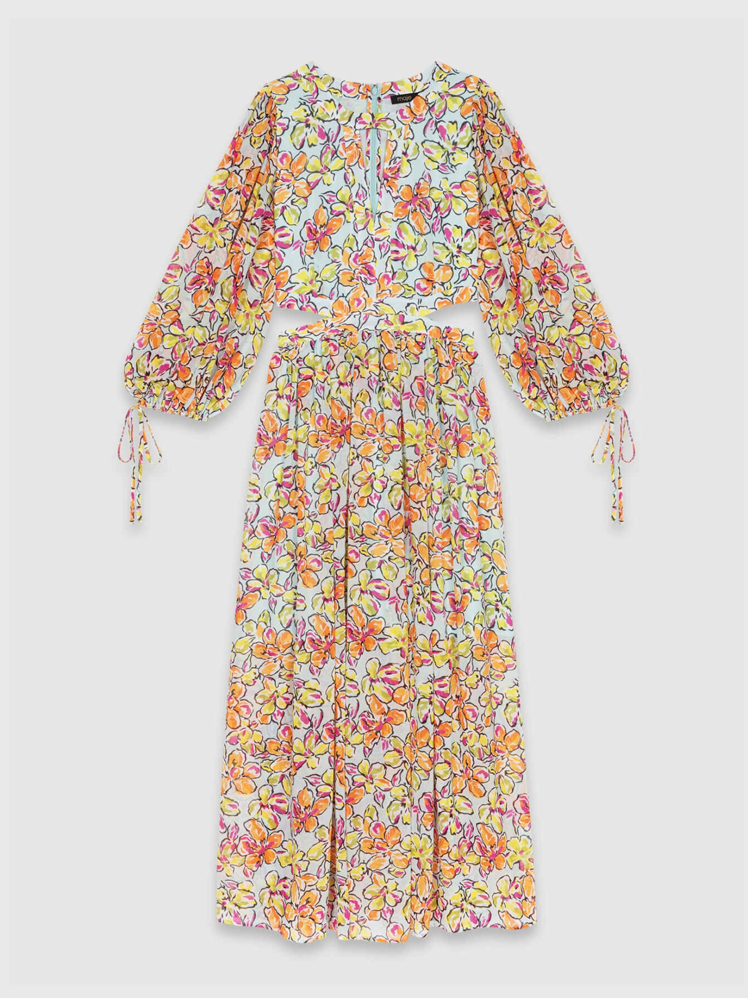 Orange Blue Hibiscus