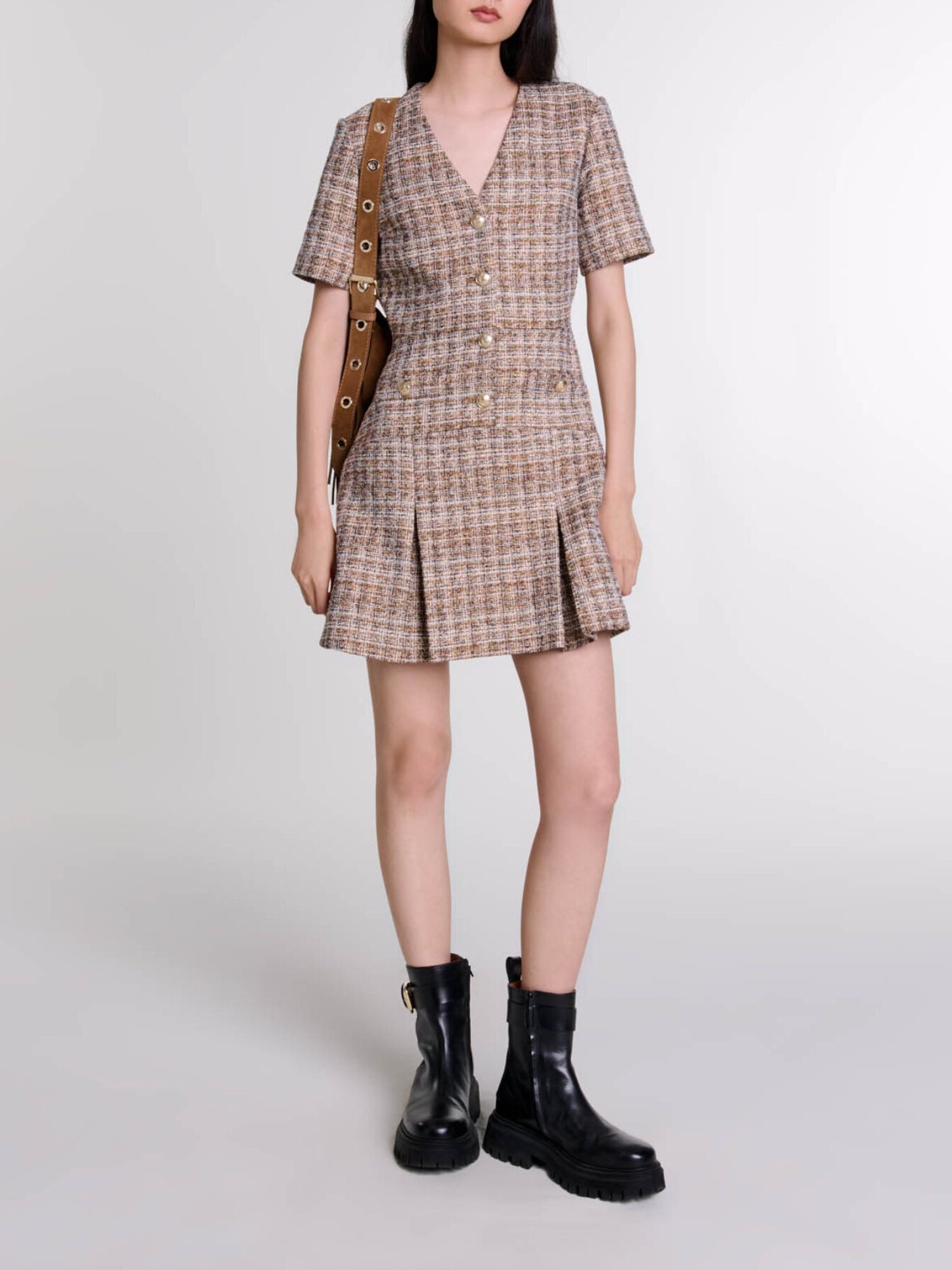 Short tweed dress