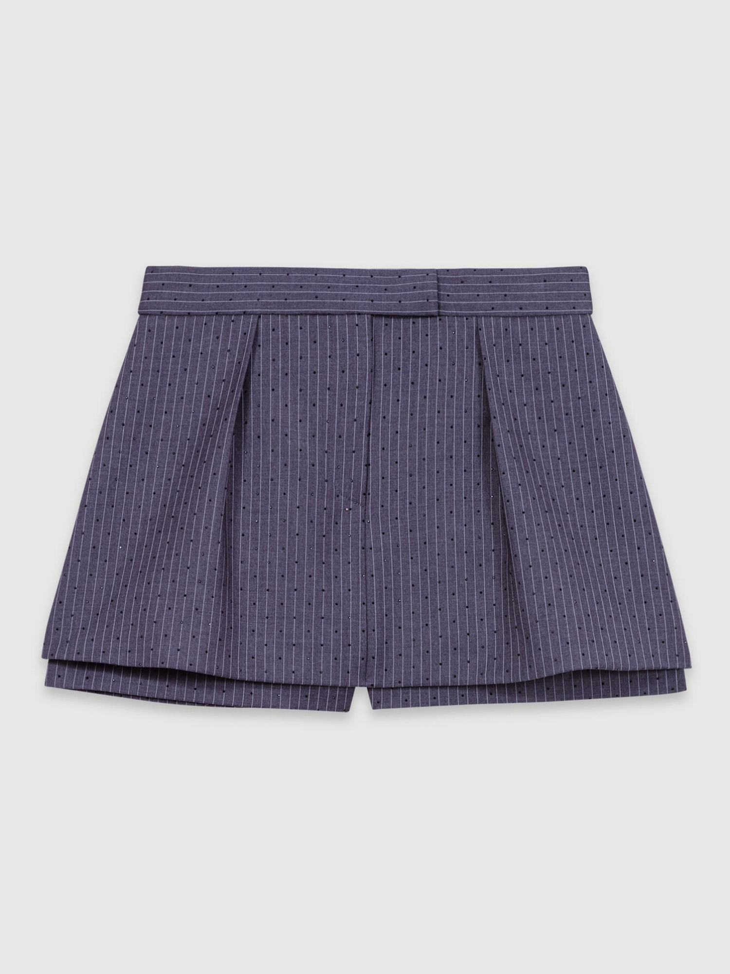 Grey Rhinestone  Tennis Stripe