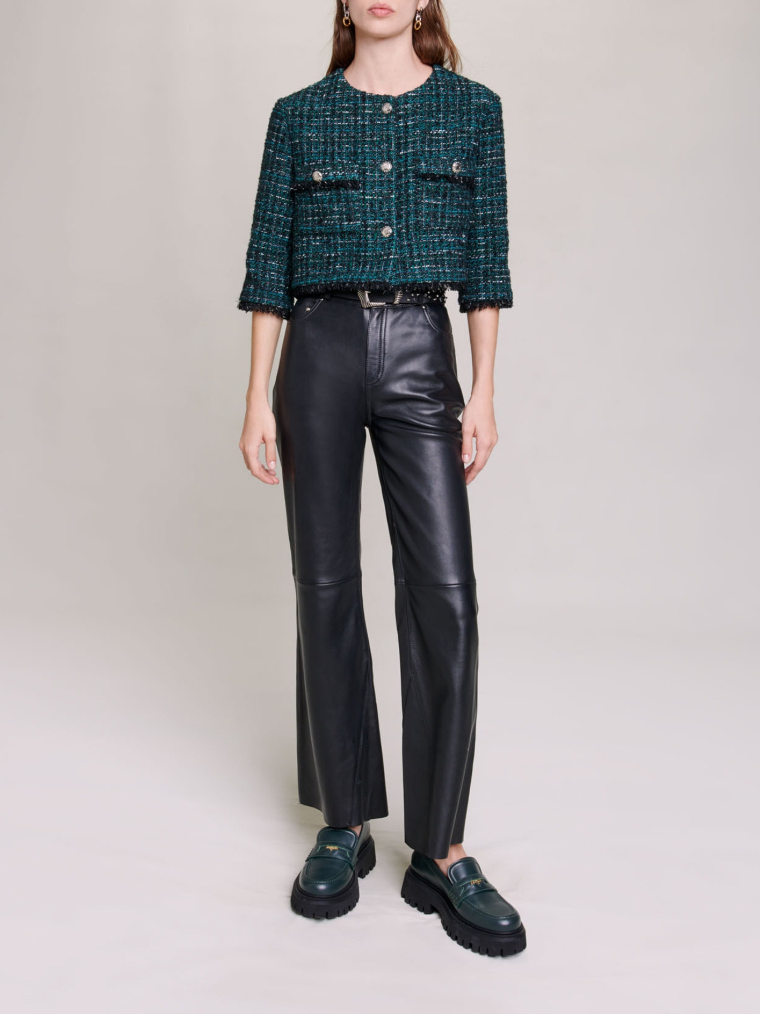 Short tweed jacket