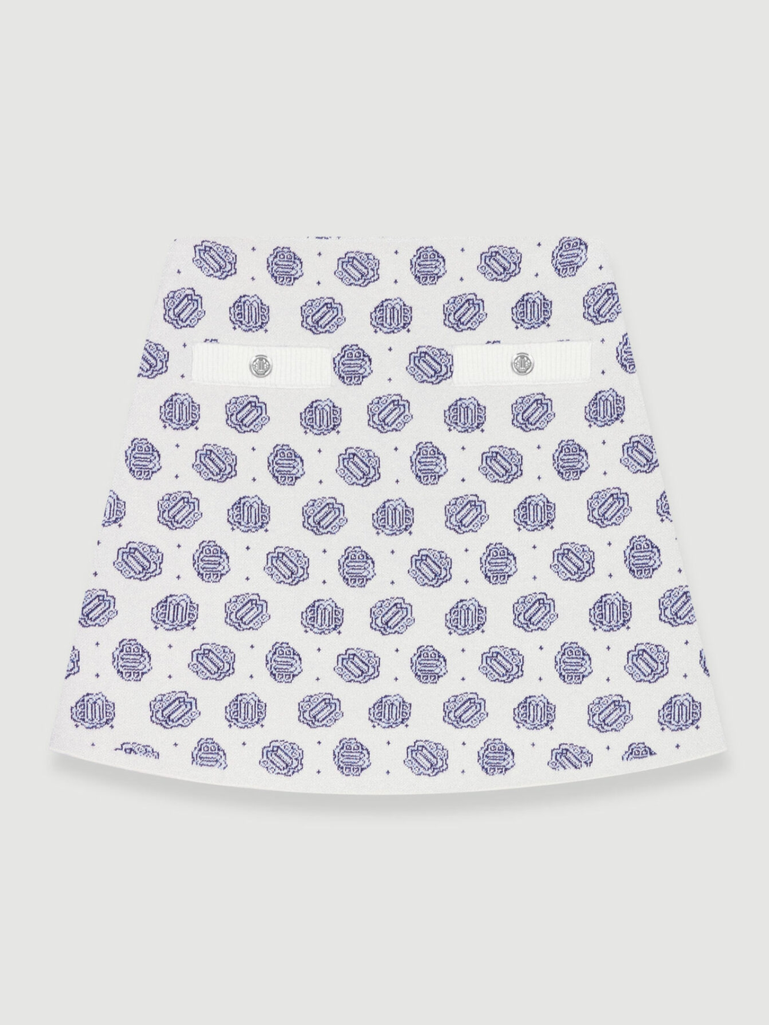 Clover Monogram Ecru/Blue