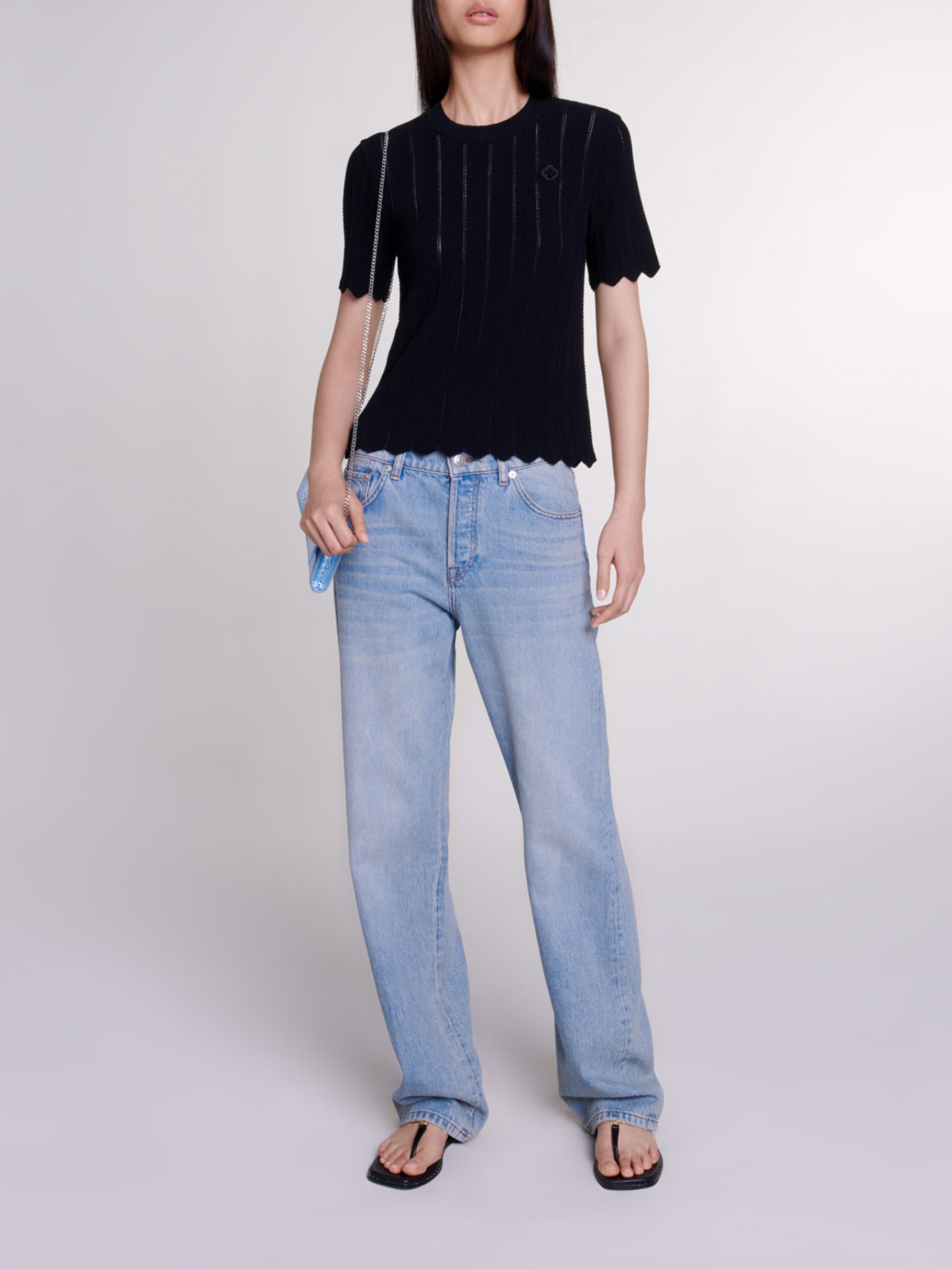 T-Shirt aus Netzstoff